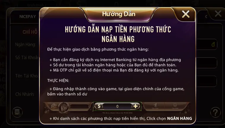 Hướng Dẫn Cách Nạp Tiền SunWin Qua Ngân Hàng An Toàn Và Nhanh Chóng Nhất Hiện Nay